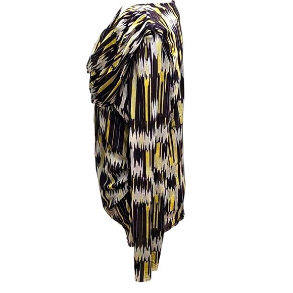 Piper & Sparrow Womens Plus Slouch Neck Long Sleeve Geometric Print Top Size 2X - Picture 2 of 9